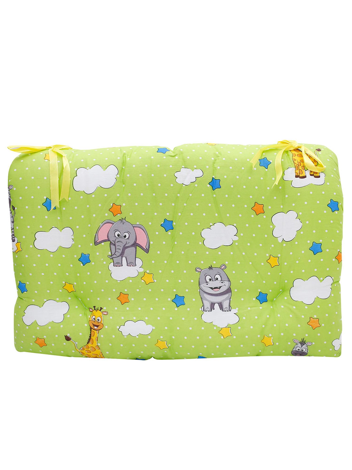 Baby Moo Fun In The Jungle Green Mattress Set with Neck Pillow and Bolsters