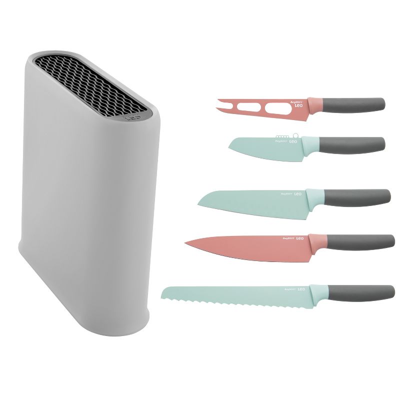 BergHOFF Leo 6Pc Cutlery Set, Pink & Mint