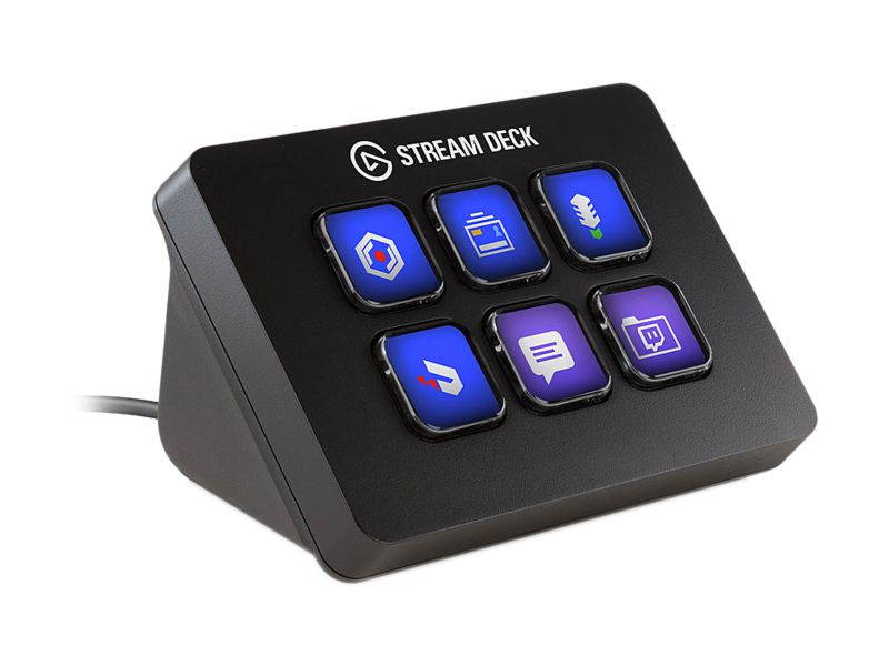 Elgato Stream Deck Mini - Live Content Creation Controller 6 Customizable LCD Keys Windows 10 macOS 10.13 Later