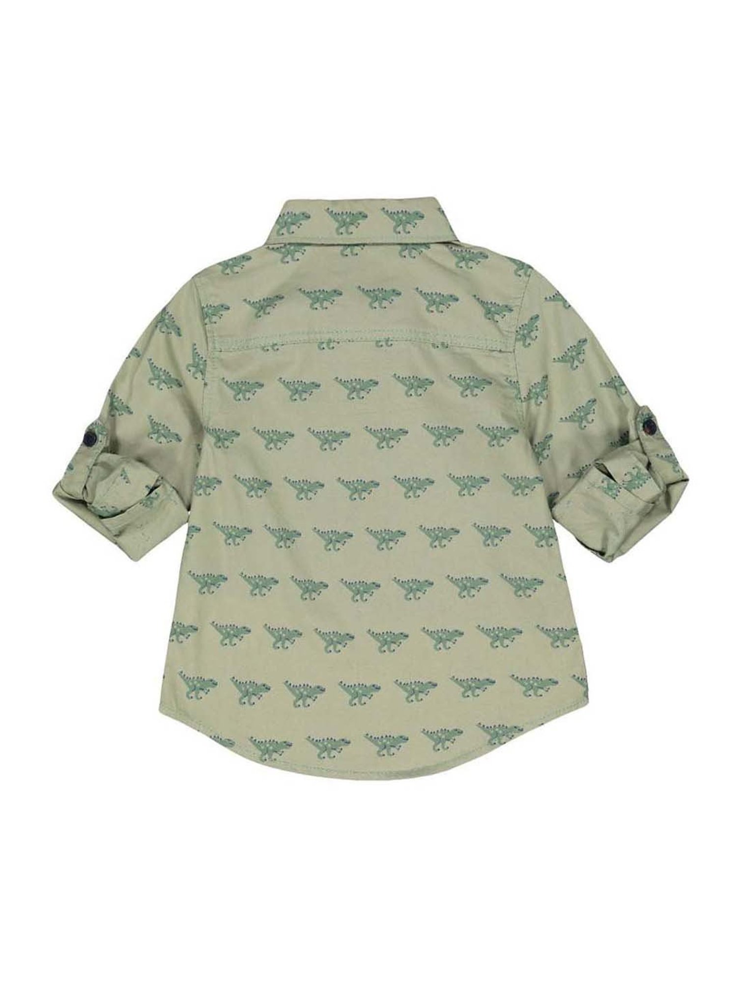 Mothercare Boys Green Printed Full Sleeves Shirt