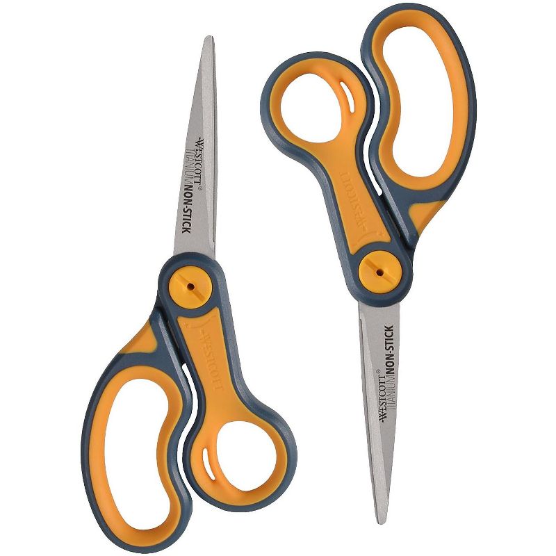 Westcott 8 Titanium Standard Scissor, Blunt Tip, Multico 16550