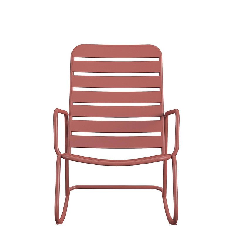 Roberta Outdoor/Indoor Rocking Chair - Persimmon - Novogratz