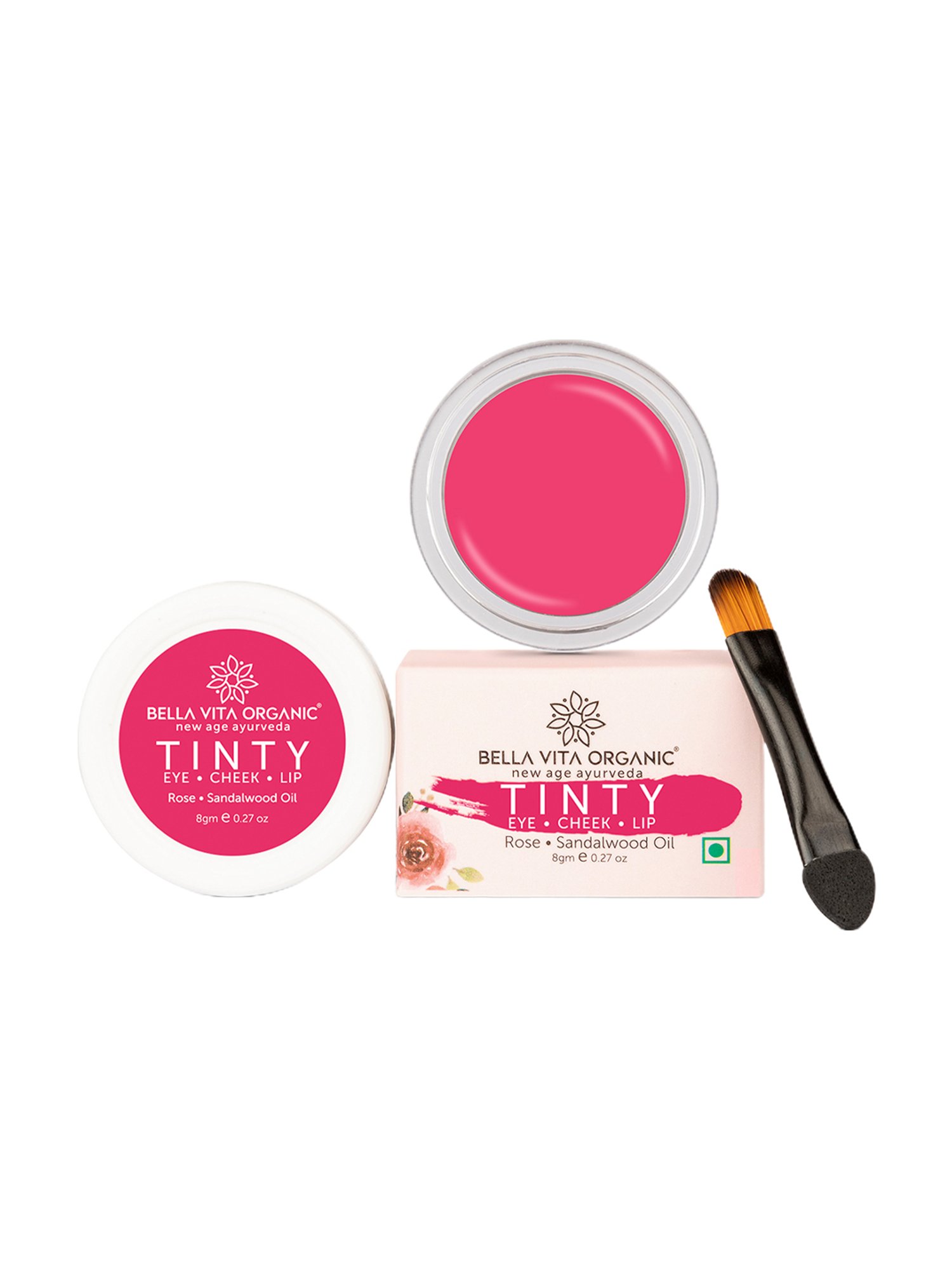 Bella Vita Organic Rose 3 in 1 Tinty for Moisturizing & Nourishing - 8 gm