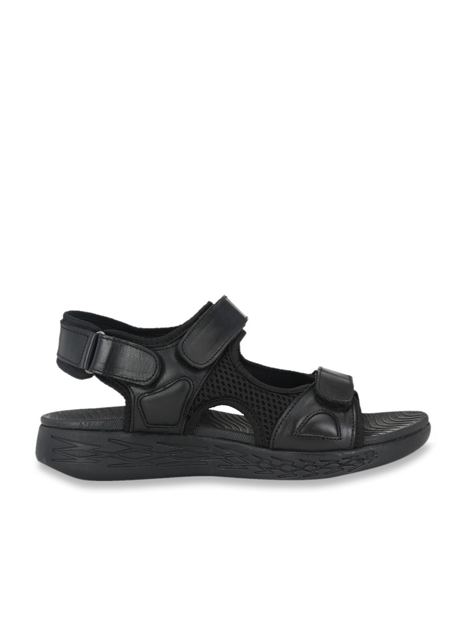 Delize Men's Black Floater Sandals