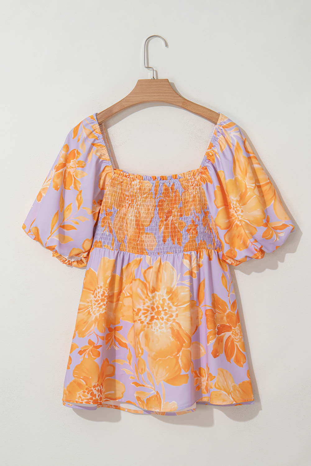 Rose Leopard Print V Neck Plus Size Tee