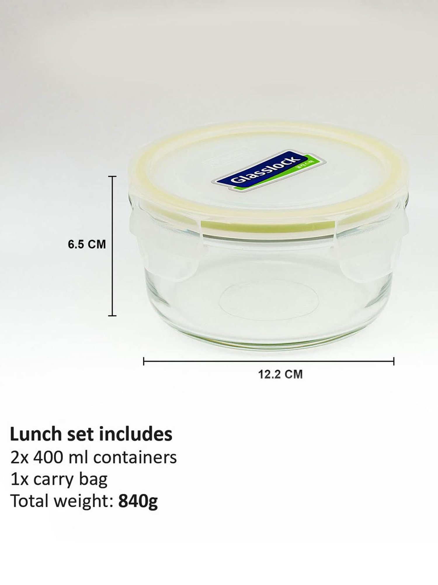 Glasslock Transparent Glass 400 ml Jars and Container