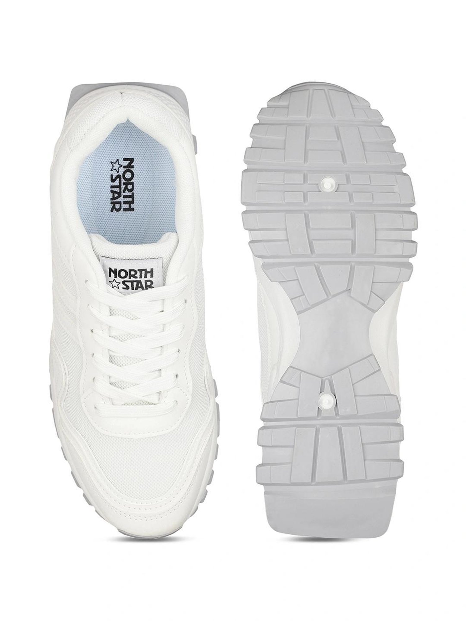 North Star by Bata Women's KEE White Running Shoes