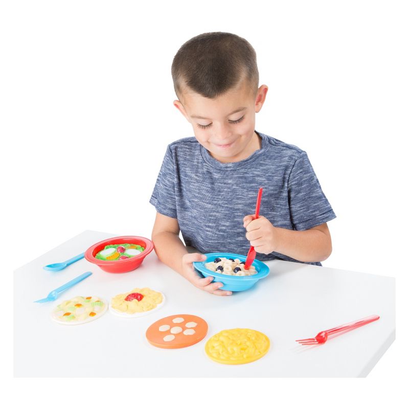 Melissa & Doug Create-A-Meal Fill Em Up Bowls (12pc) - Play Food and Kitchen Accessories