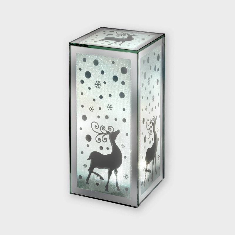 9" Lit Glass Lantern Decorative Figurine - Haute Decor