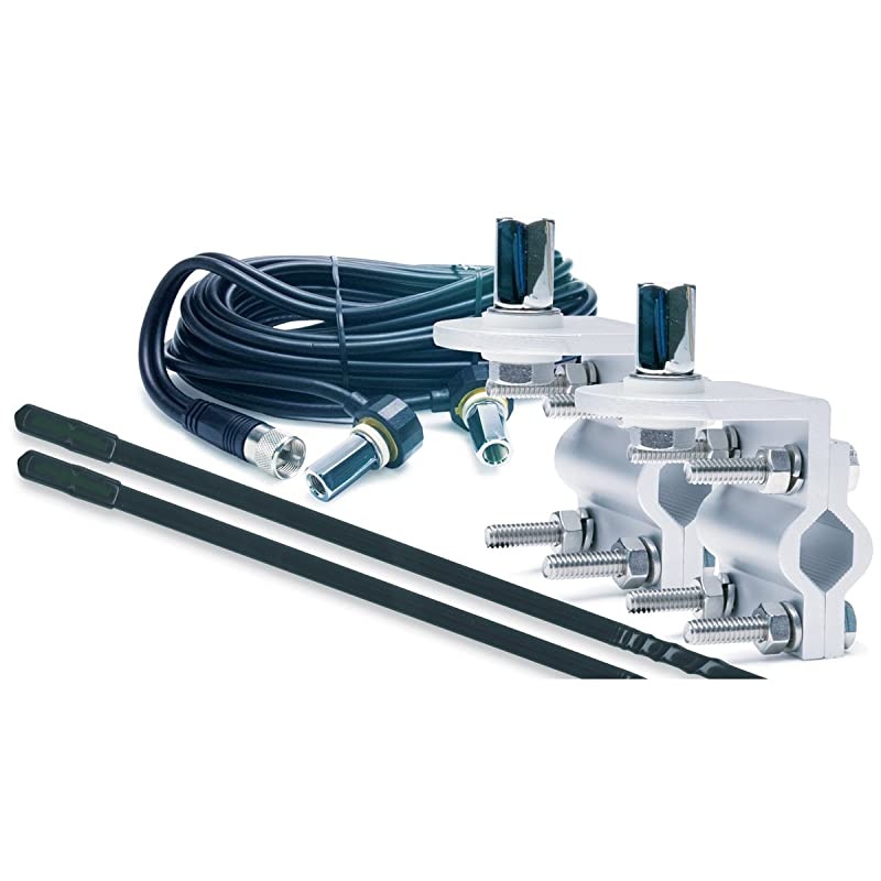 RPPS23KB Platinum Series Black 3 1000W Dual Mirror Mount CB Antenna Kit