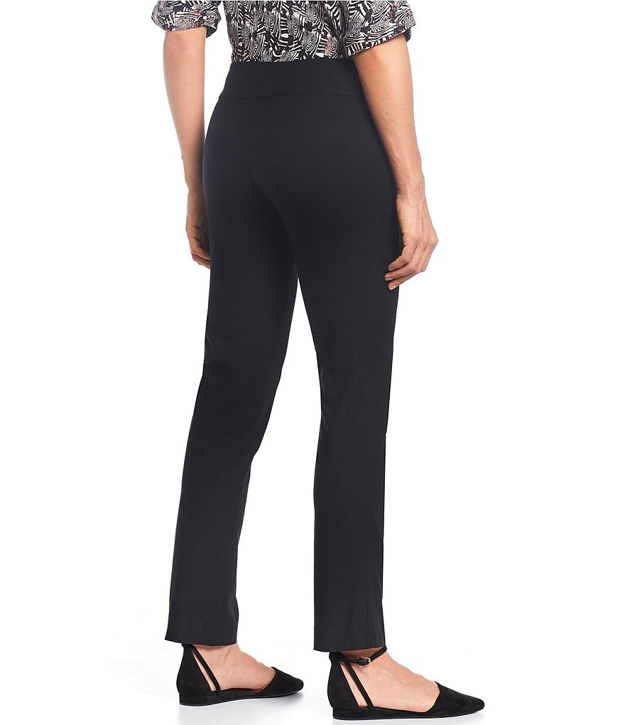 Eva Varro Solid Knit Jersey Banded Hem Pull-On Harem Pants