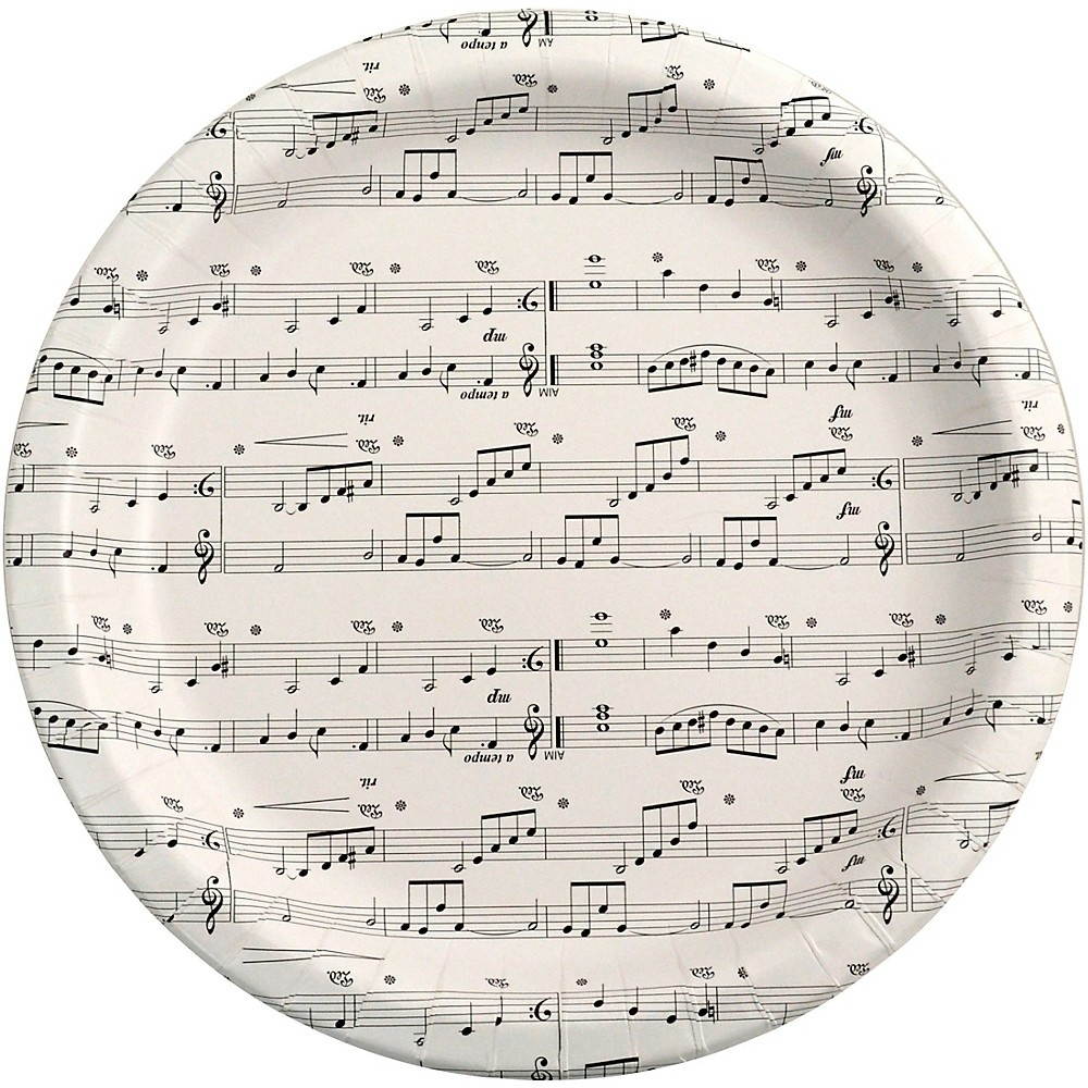 AIM Sheet Music Paper Plates