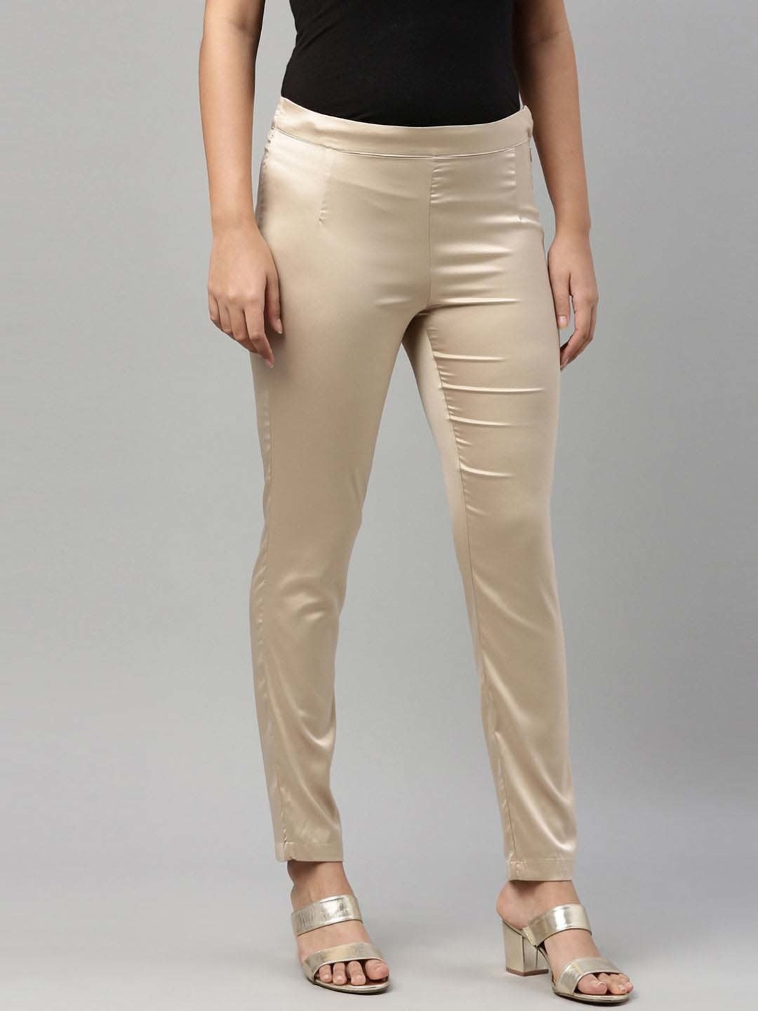 Go Colors! Beige Slim Fit Pants