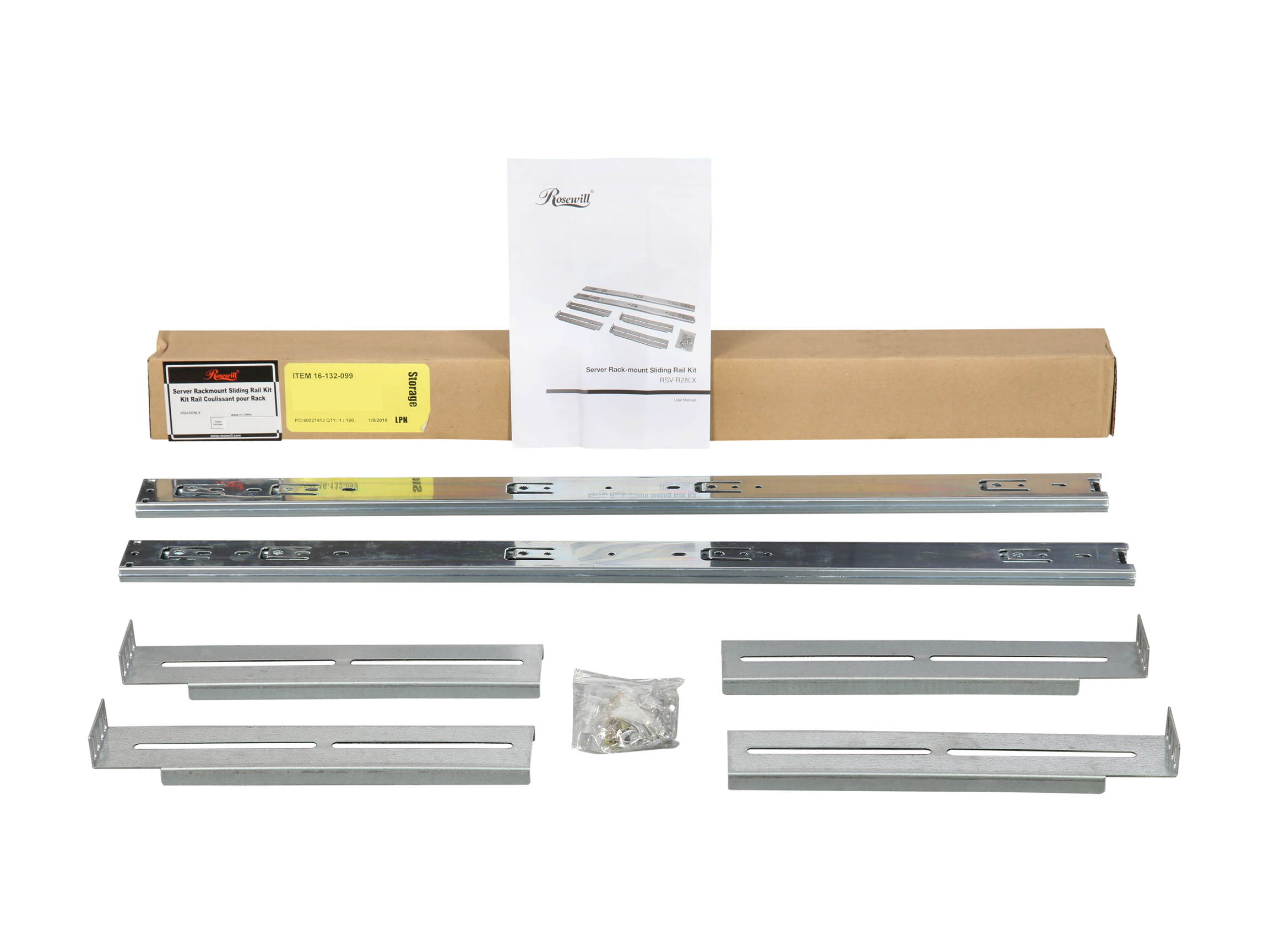 Rosewill RSV-R28LX Ball Bearing Sliding Rail for Rackmount Chassis