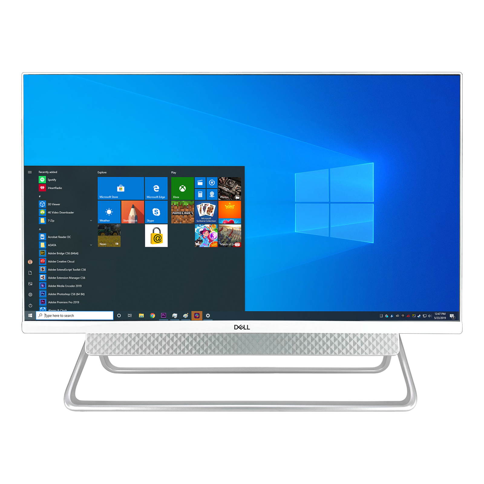 Dell Inspiron 7700 27" FHD Touch All-in-One Desktop - 11th Gen Intel Core i7-1165G7 up to 4.7 GHz CPU, 8GB RAM, 4TB SSD, NVIDIA GeForce MX330, USB Hub, Windows 10 Home