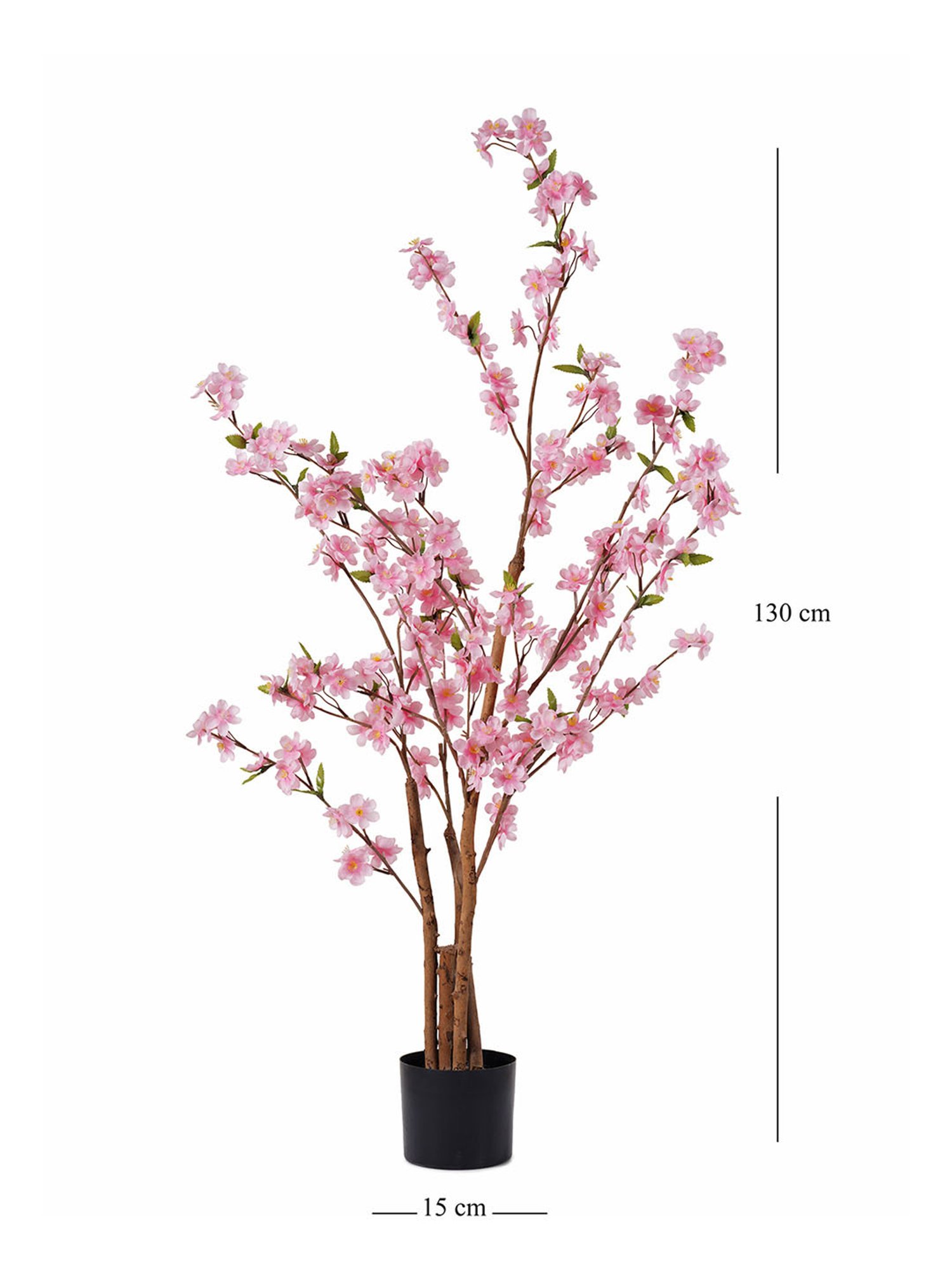 Pure Home and Living Pink Plastic Potted Plants