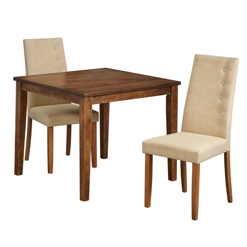 3pc Carmen Dining Set Beige - Lifestorey