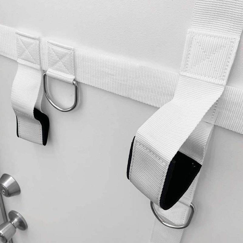 Bodylastics Ultra Anchor Door Attachment with 25 Durable Connectors for Anti Snap Resistance Bands Strength Training on Any Standard Door, White