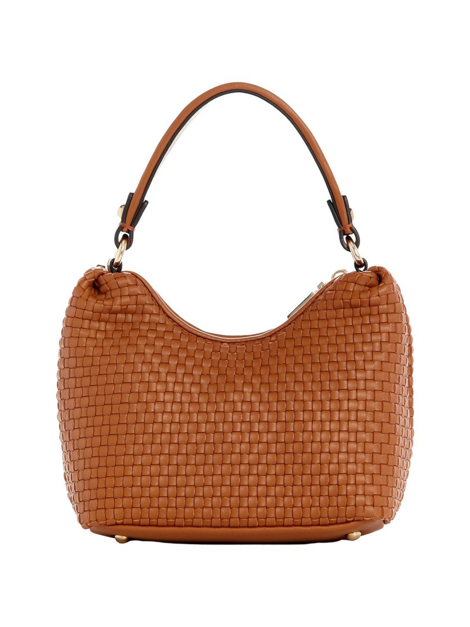 Guess Cognac Textured Hobo Handbag