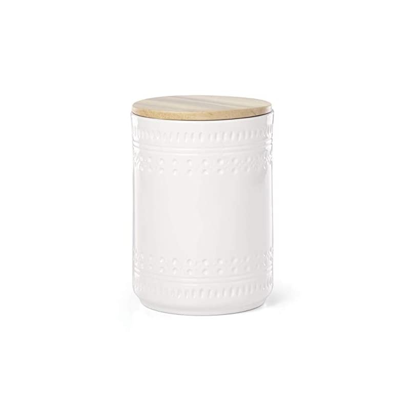SPADE Willow Drive8482 Cream Small Canister, 2.5 LB, White