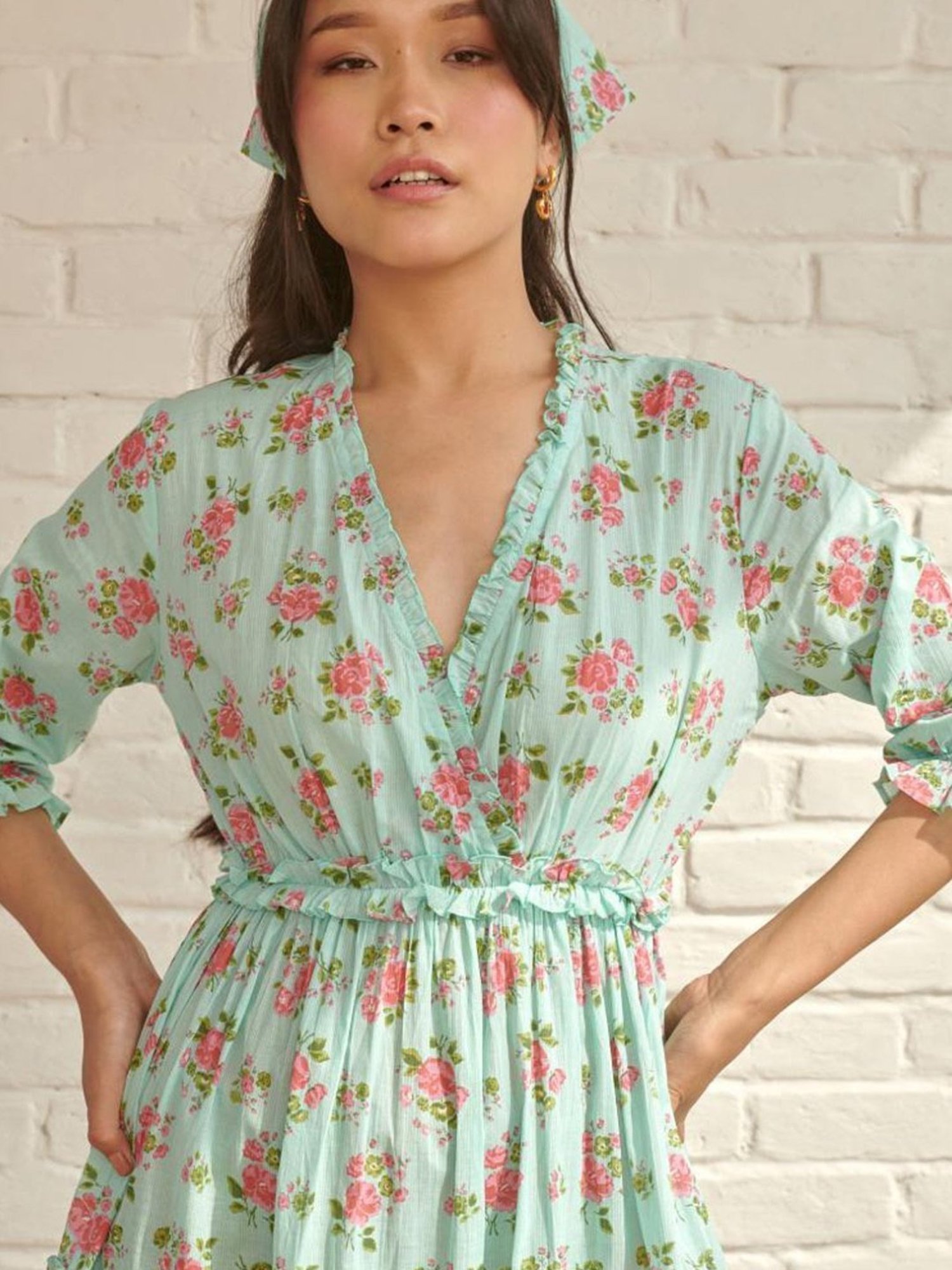 Prakriti Jaipur Blue Dahlia Long Dress