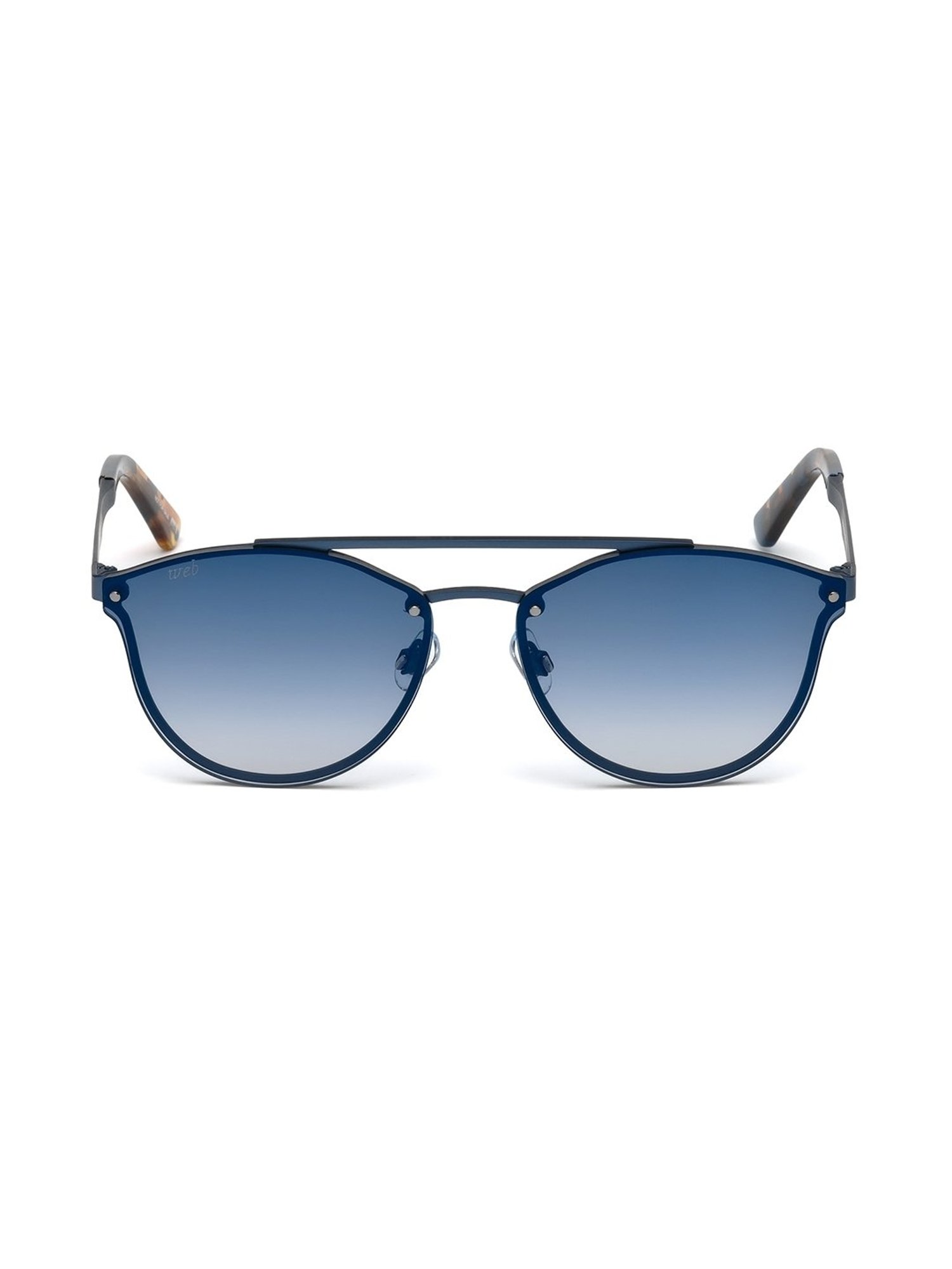 WEB EYEWEAR Blue Oval Sunglasses Designed in Italy