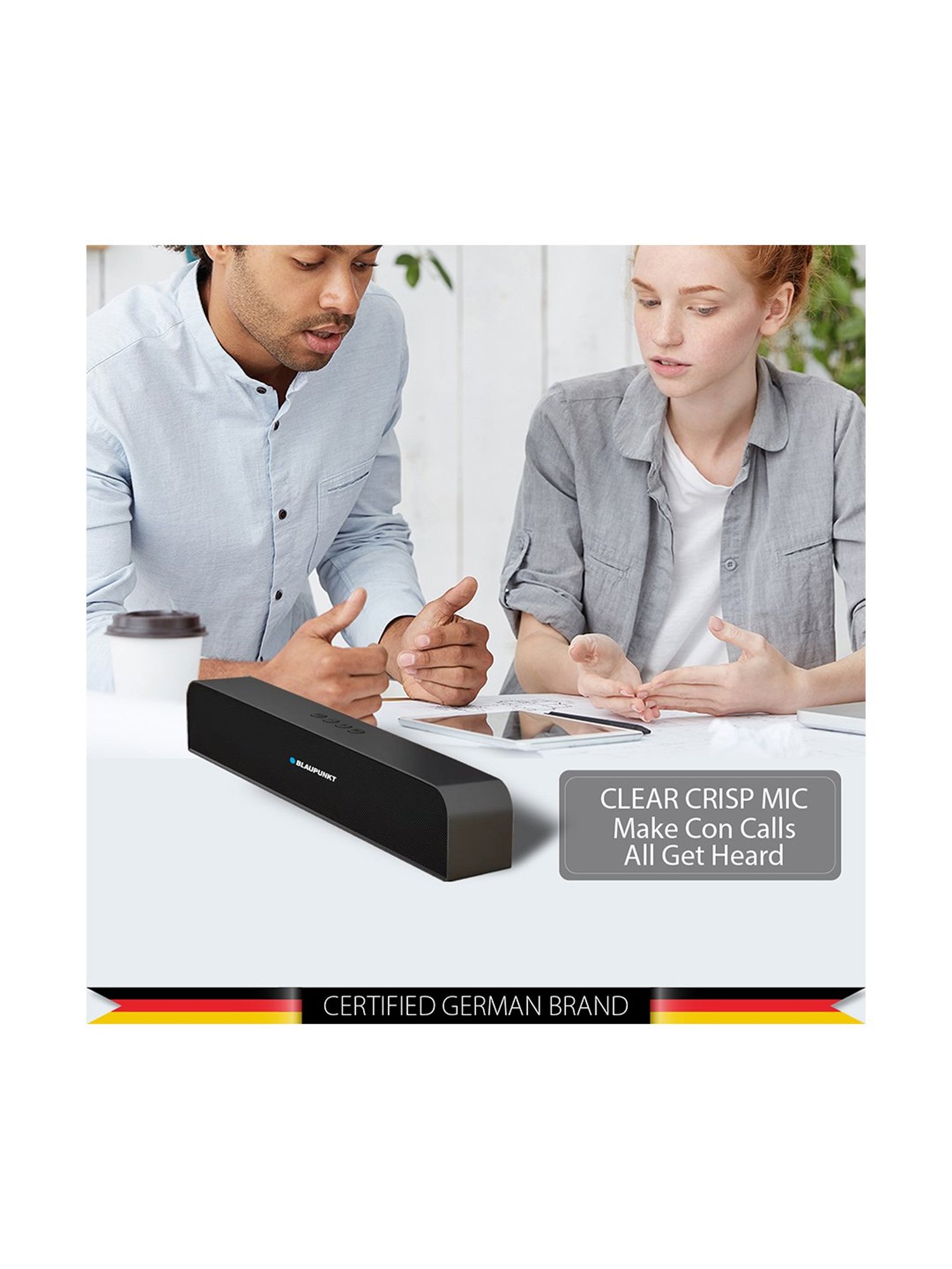 Portronics Decibel 24 | 10W Bluetooth Soundbar Speaker With In Built Mic (Black)