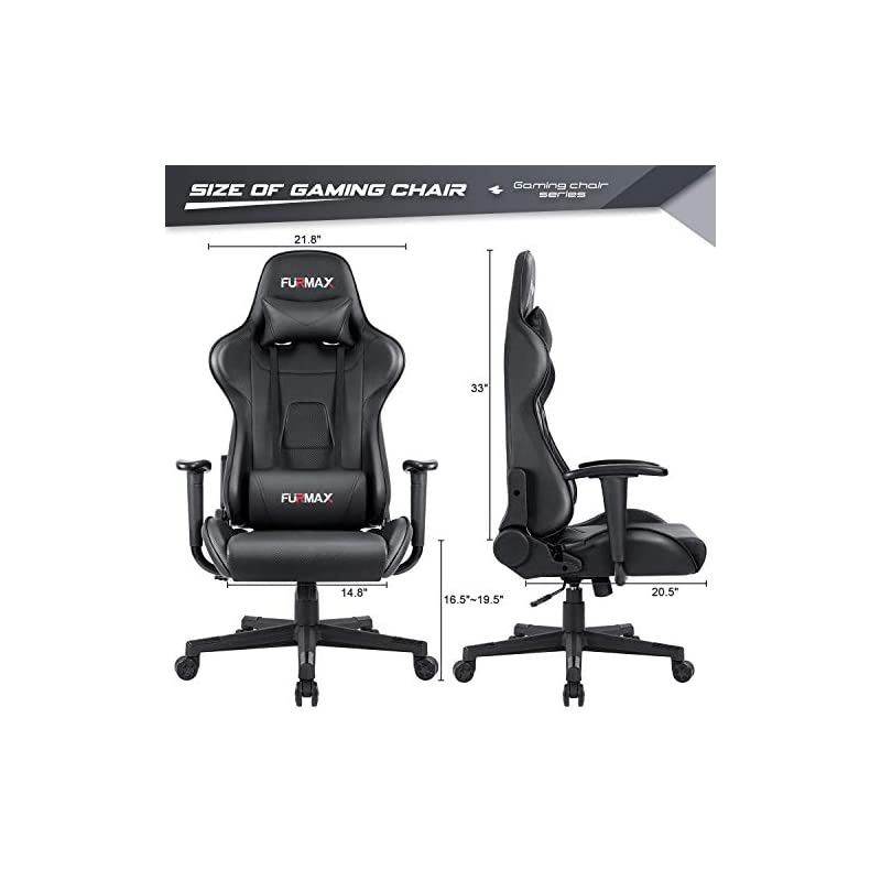 100 Racing Style Gaming Chair, in Black (RSP-100-BLK)