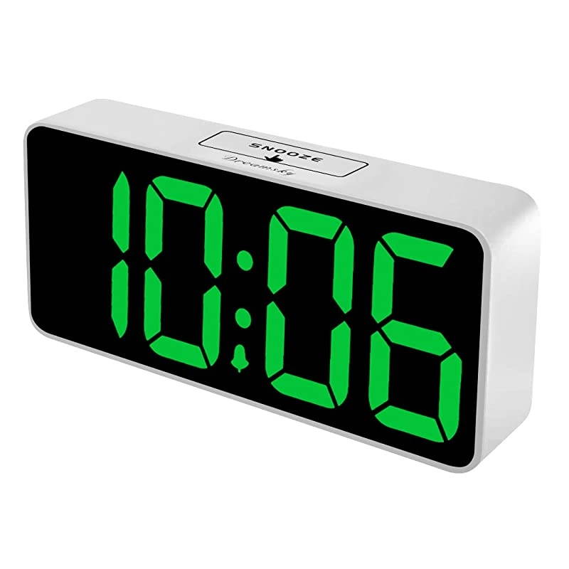 Large Digital Alarm Clock for Visually Impaired - 8.9 Inches Large Digital Clock for Bedroom, Fully Adjustable Dimmer, Jumbo Number Display, USB Ports, 12/24H, Snooze, Adjustable Alarm Volume