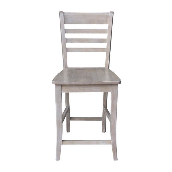 International Concepts S09-3102 Cosmo Ladderback Counterheight Stool - 24 in. Seat Height