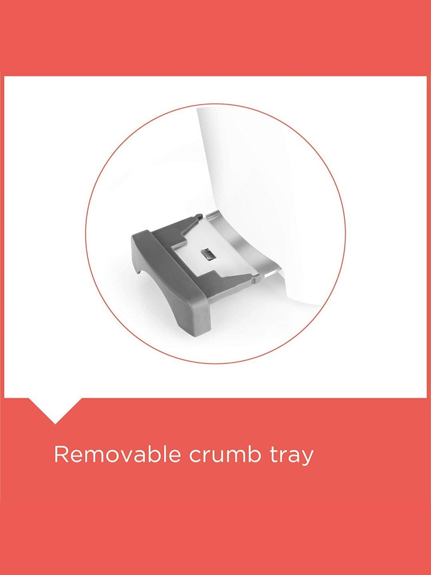 Black+Decker ET122 Toaster 800W with Browning Control 7 levels (White)