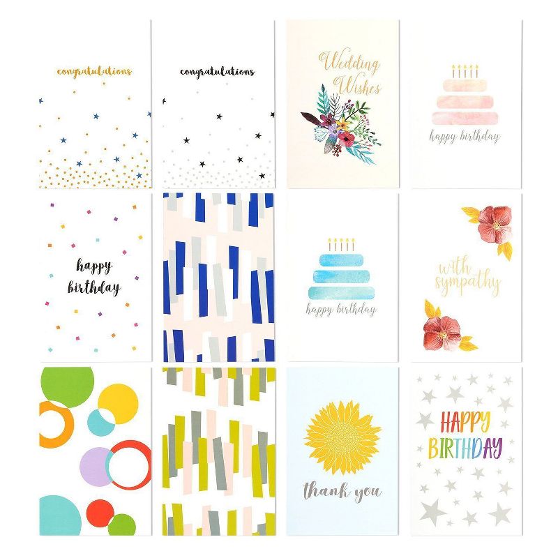 Best Paper Greetings 48 Pack Blank Greeting Cards with Envelopes for All Occasions, Birthday, Sympathy, 4x6 in