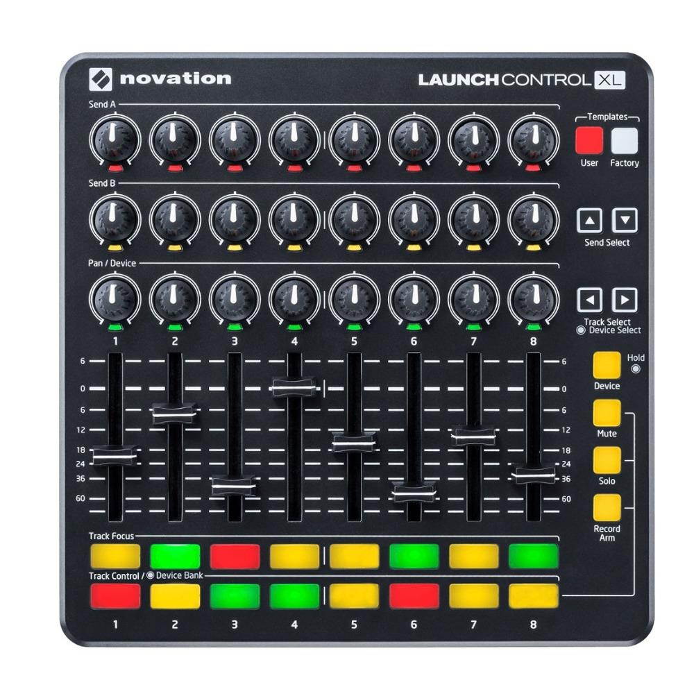 Novation Launch Control XL MIDI USB with Headphones and 4-Port USB 3.0 Hub