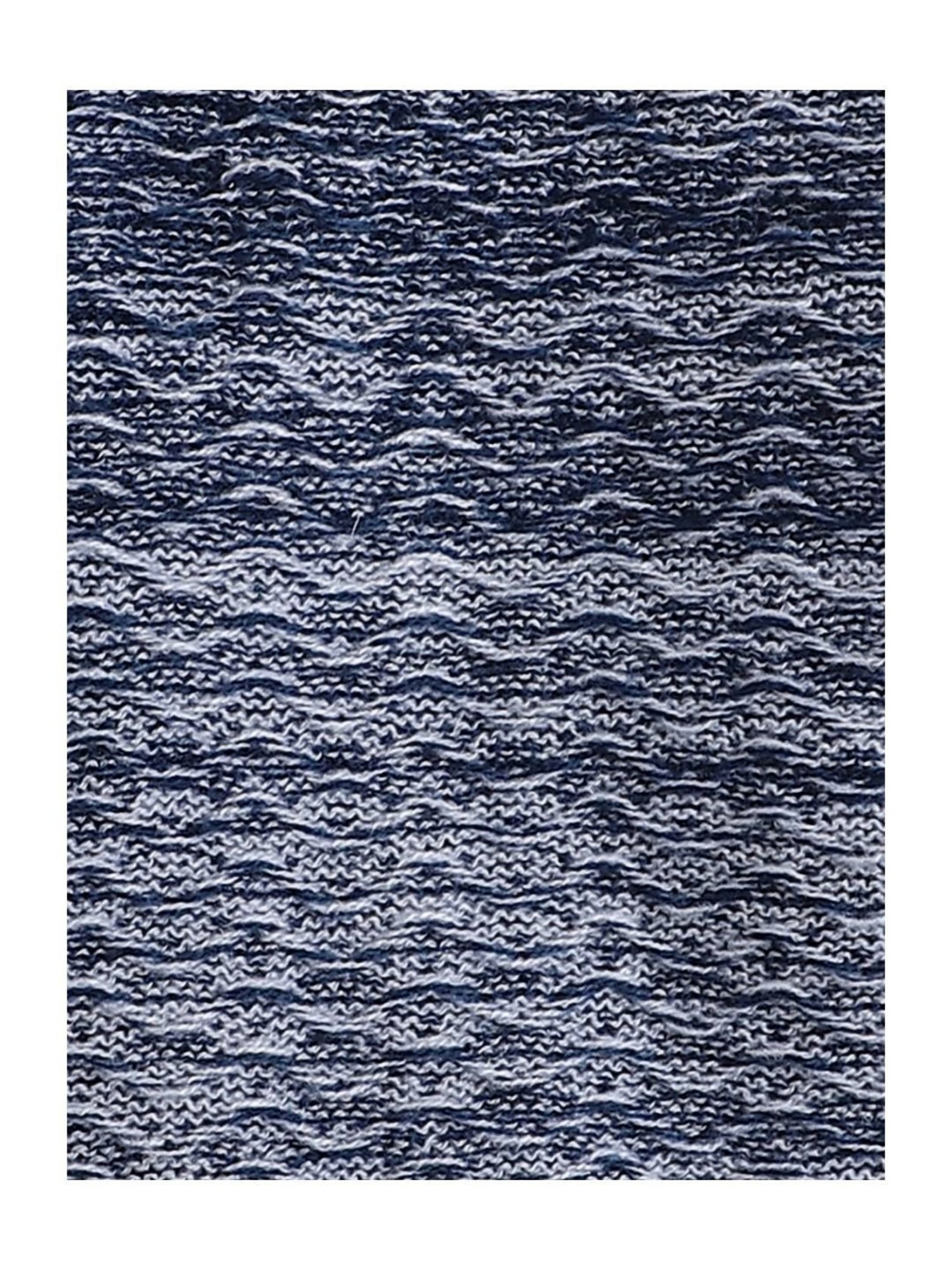 Little Angels Kids Navy Textured Pattern Full Sleeves Sweater Set