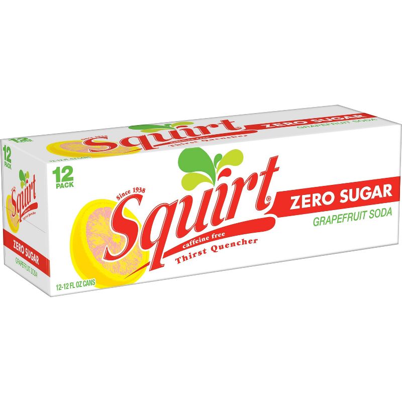 Squirt Zero Sugar Grapefruit Soda - 12pk/12 fl oz Cans