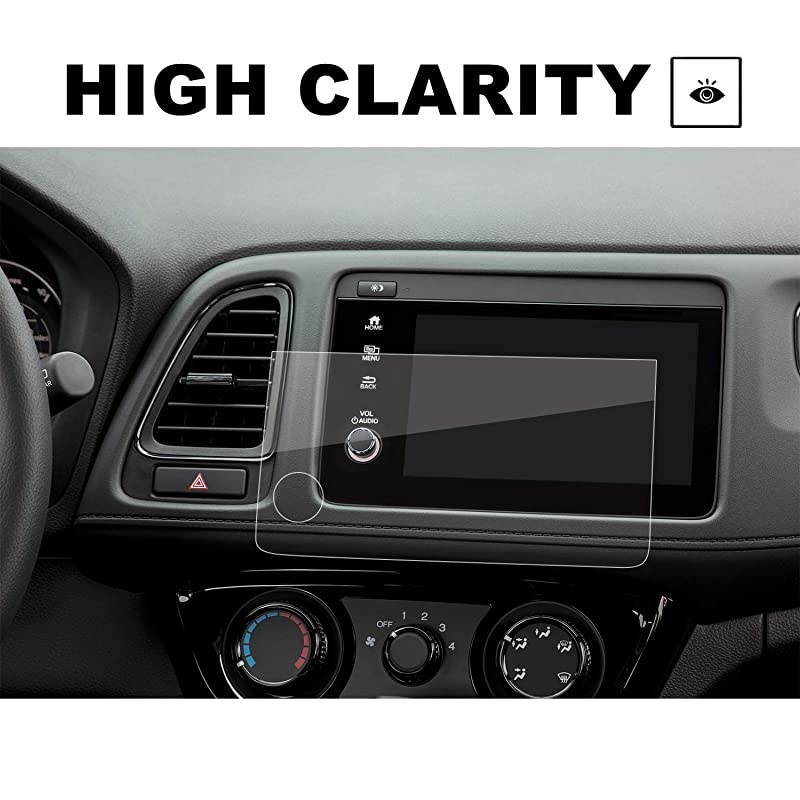 2 PCS Control Screen Protector for 2019 2020 HRV HRV 7Inch HD Crystal Clear inDash Navigation Touch PET Plastic High Clarity Protective Film