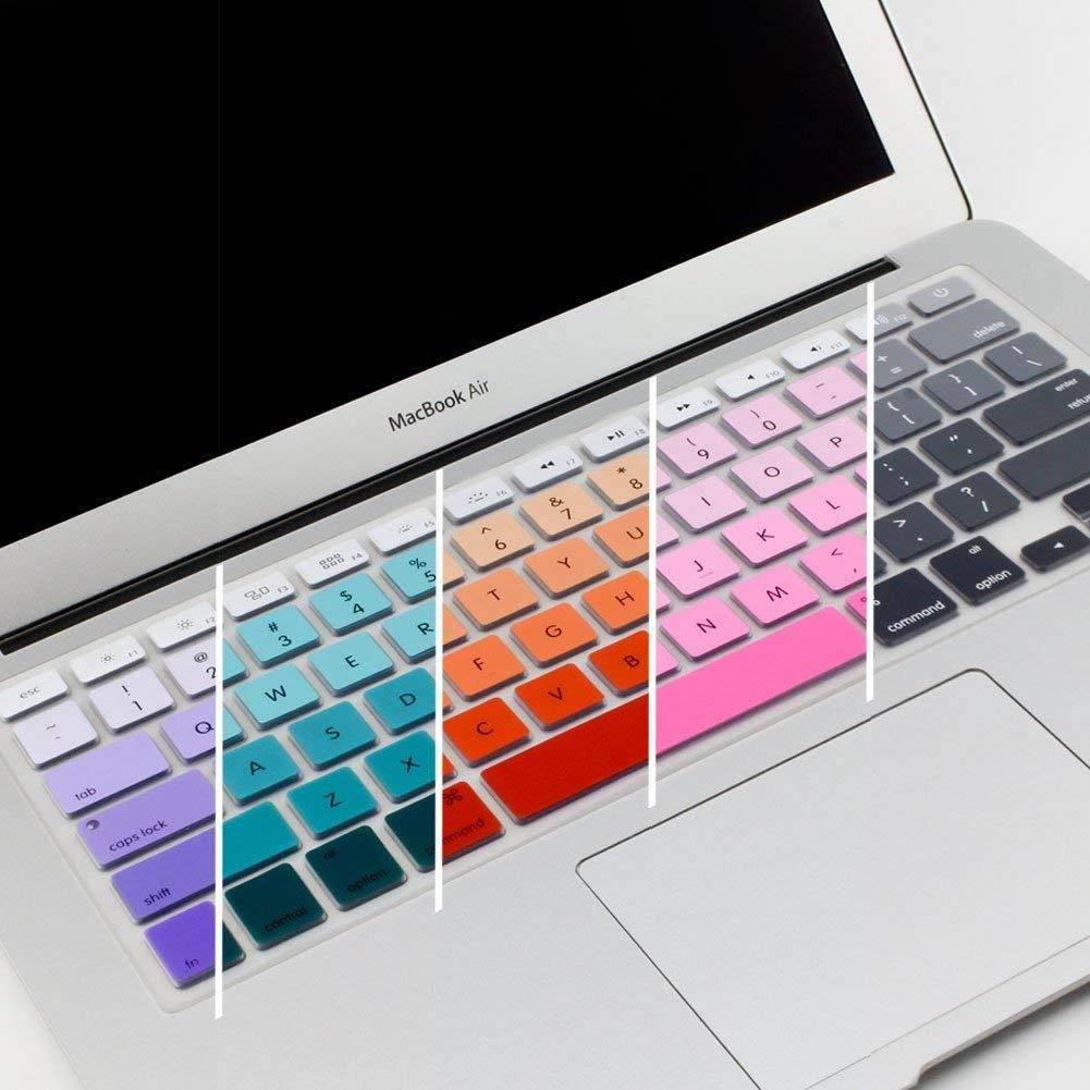All-inside (Pack of 10 Colors) Ombre Color Keyboard Skin for MacBook Pro 13" 15" 17" (with or without Retina Display) / MacBoook Air 13"