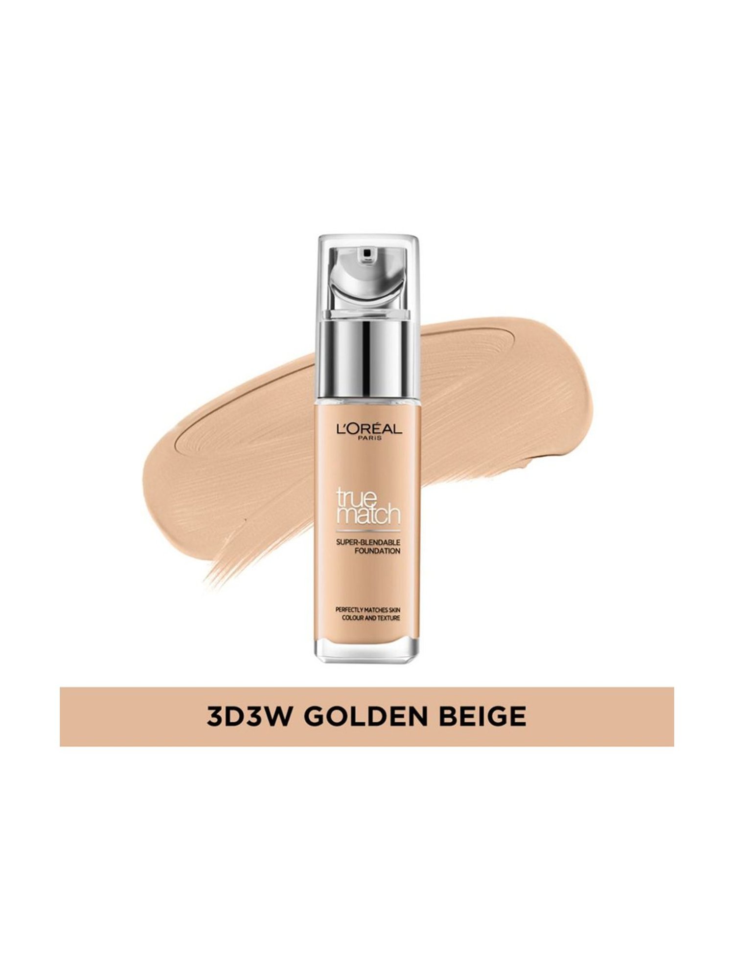 L'Oreal Paris True Match Super-Blendable Foundation - D3W3 Golden Beige, 30ml