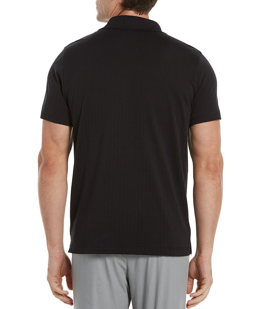 Perry Ellis Open Collar Short-Sleeve Polo Shirt