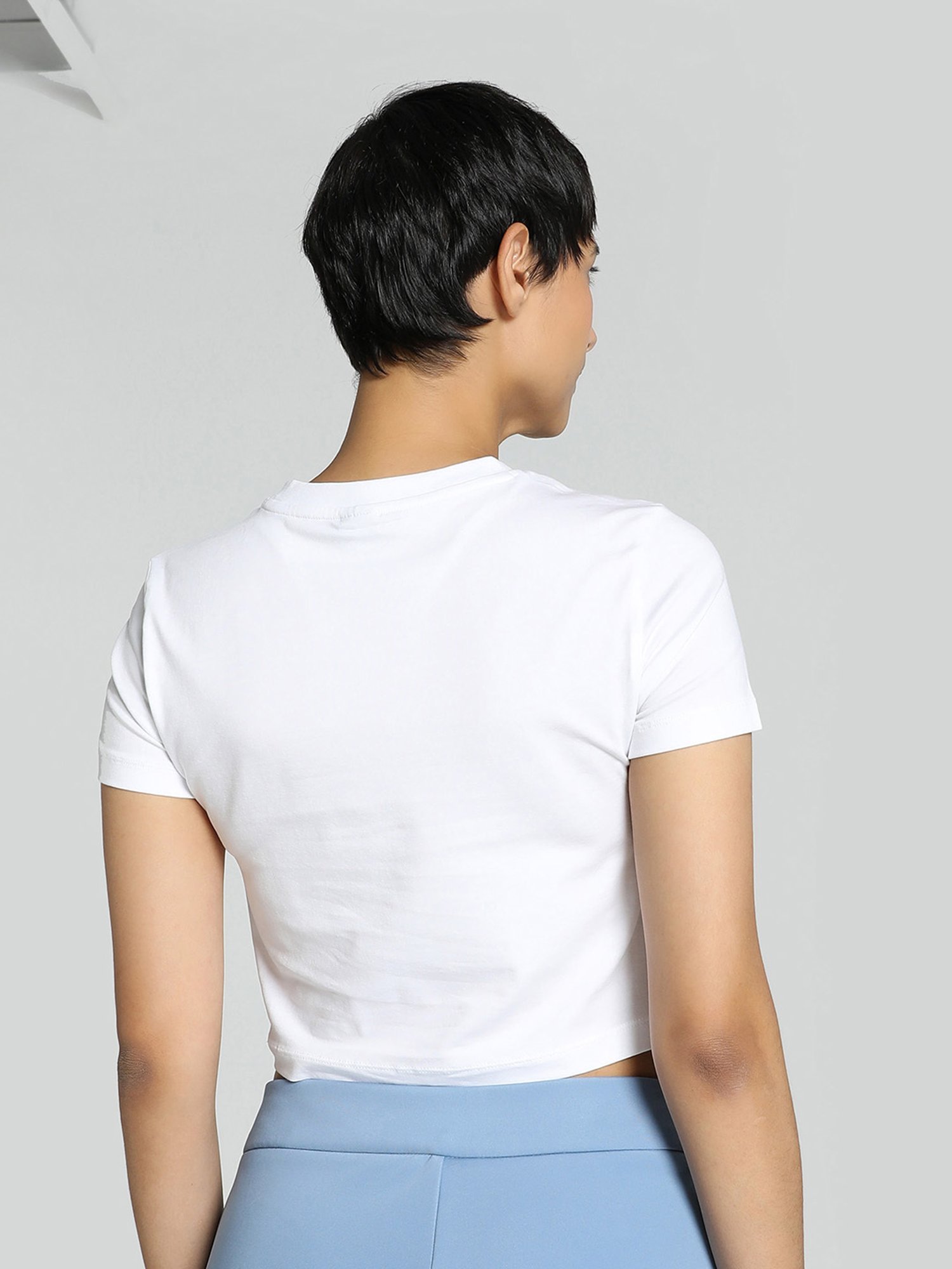 Puma White Printed T-Shirt