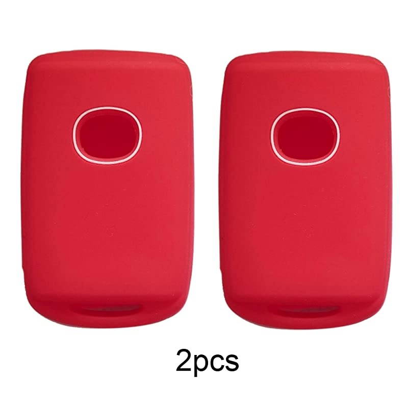 4 Buttons Silicone Case Protector Key Fob Cover Smart Car Remote Holder Suitable for 20192020 Mazda 3 Smart Key 4Button PN BCKA675RYA Fcc WAZSKE11D01 red and red