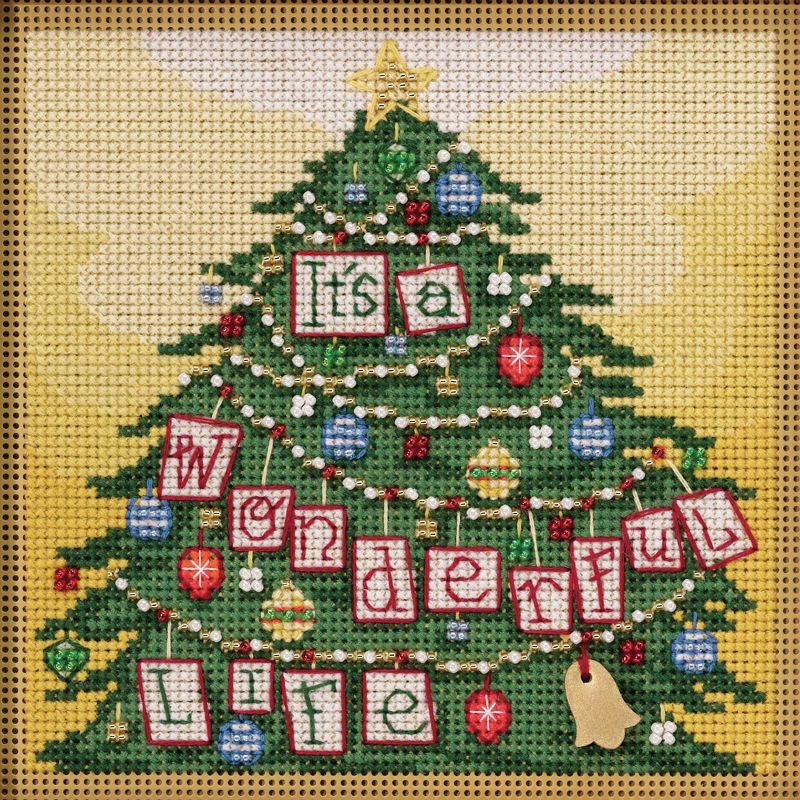 Mill Hill Buttons & Beads Counted Cross Stitch Kit 5"X5"-It's A Wonderful Life (14 Count)