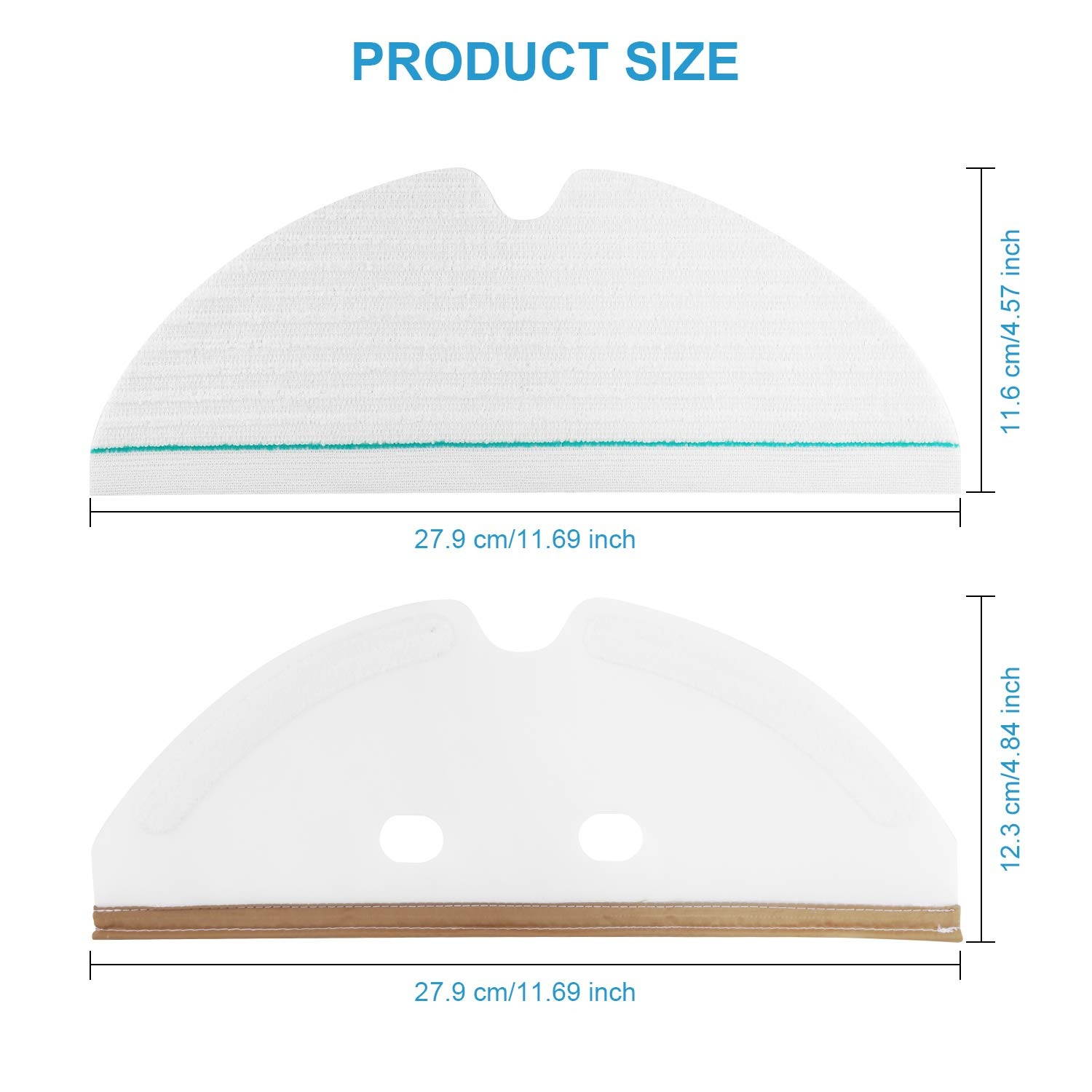 BluePower Disposable Replacement Mop Parts Kit Mops Cloth for XIAOMI S5 S50 S52 Roborock S6 Robot Vacuum Cleaner Accessory Replacement Parts 21Pcs