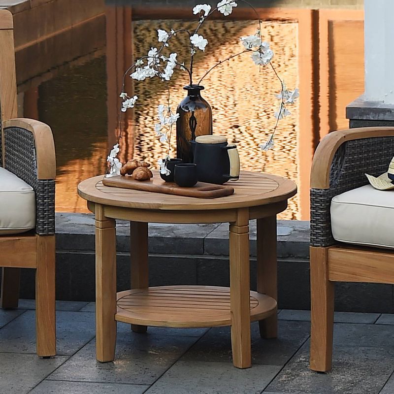 Palma Outdoor Teak Side Table - Cambridge Casual