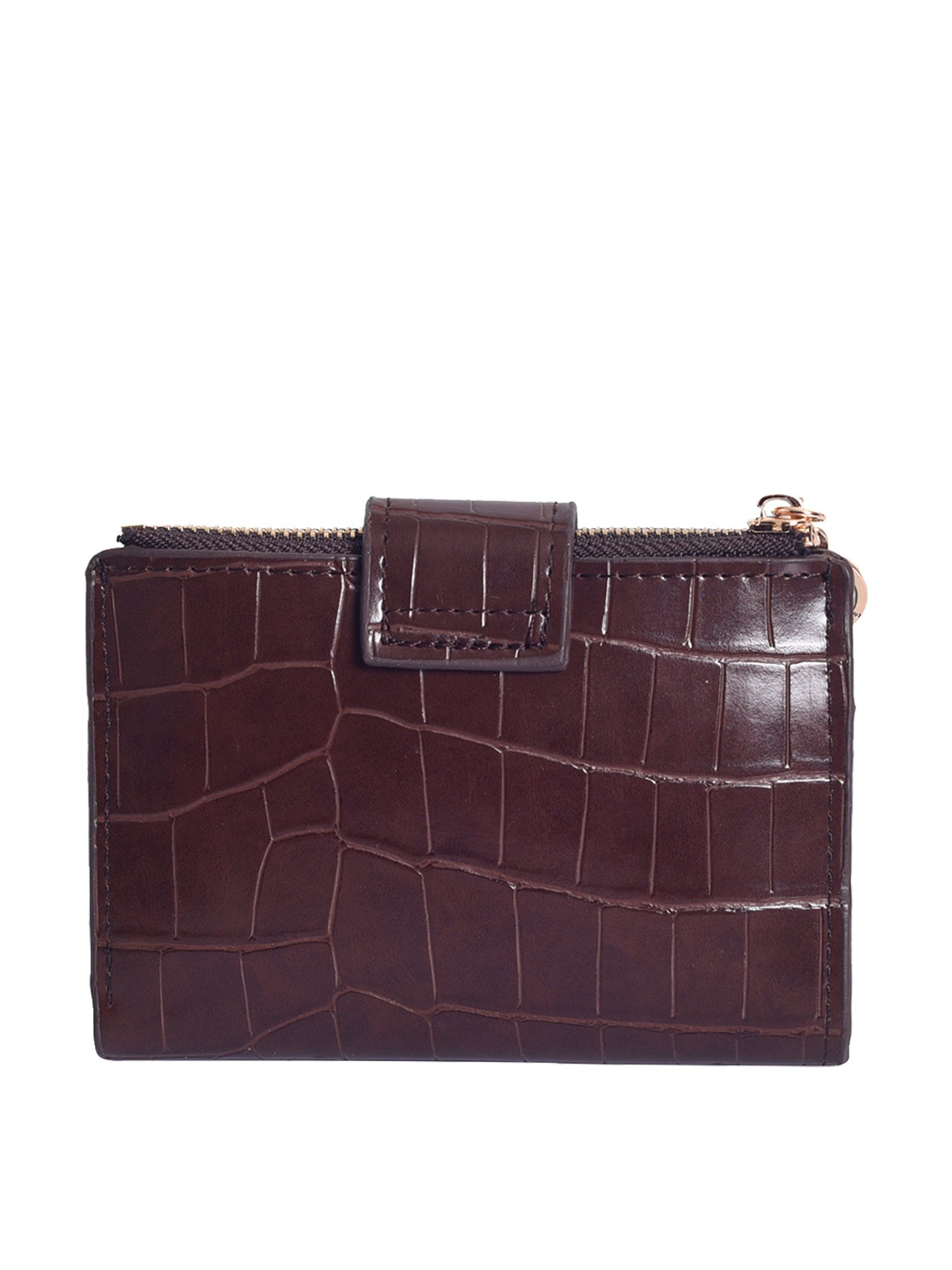 Lino Perros Brown Textured Wallet for Women