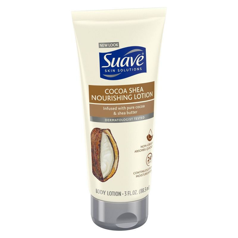 Suave Skin Solutions Smoothing with Cocoa Butter and Shea Body Lotion 3oz