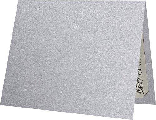 9 1/2 x 12 Certificate Holders - Silver Metallic (25 Qty.) | Perfect for Award Recognition, Diplomas, Birth Certificates and More! | CH91212-M06-25