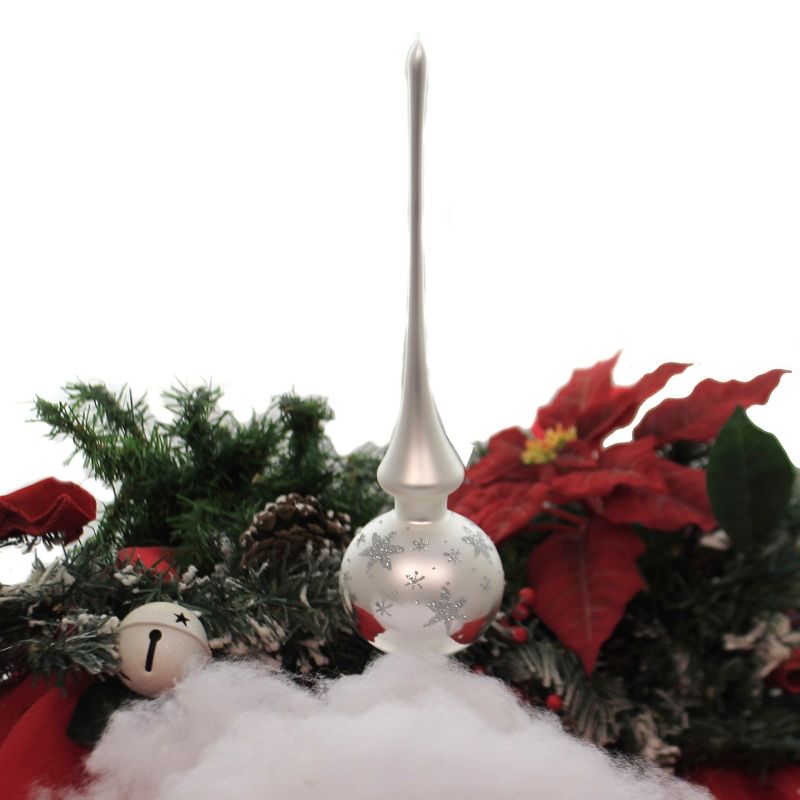 J. Hofert Co 9.5" Lighted Clear Constant Wide Angle 5 Point Star Christmas Tree Topper - Multicolor LED lights