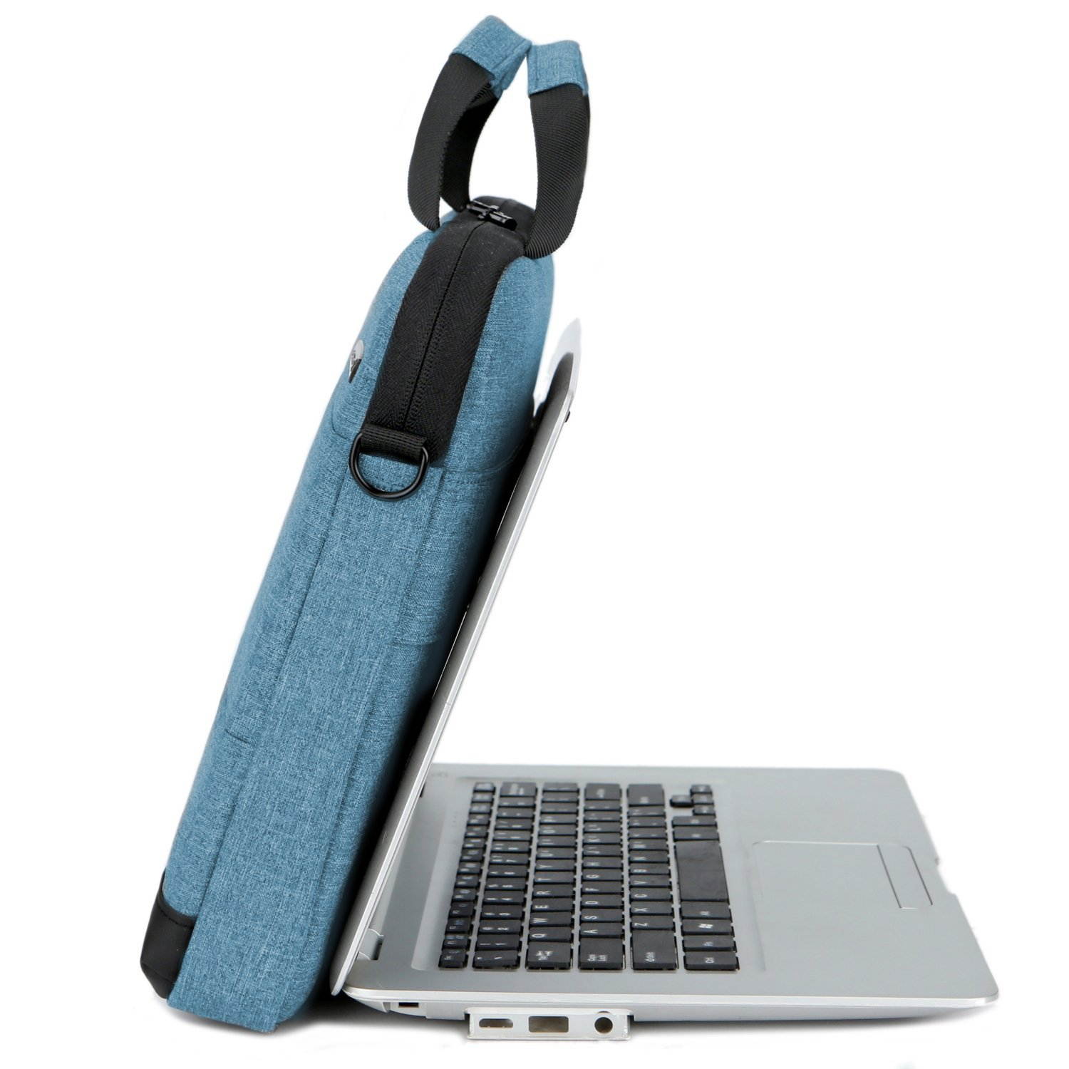 BRINCH 15.6 Inch Laptop Shoulder Bag,Classic Lightweight Slim Portable Laptop Messenger Sleeve Case for Work / Travel,Fits 15 - 15.6 Inches Laptop / Notebook / MacBook / Ultrabook Computer,Black