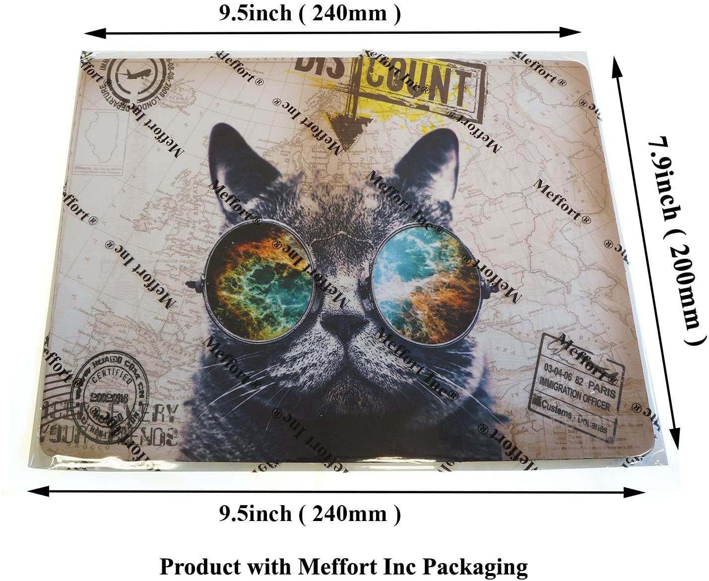 Meffort Inc Standard 9.5 x 7.9 Inch Mouse Pad - Cute Cat